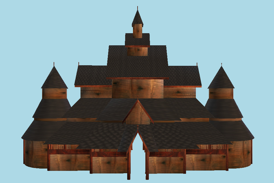 Norway Church 3d model